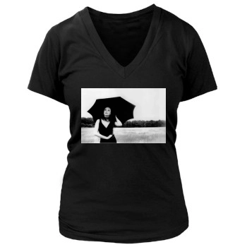 Sarah Brightman Women's Deep V-Neck TShirt