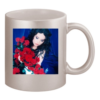 Sarah Brightman 11oz Metallic Silver Mug