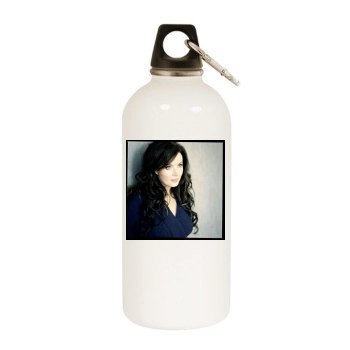 Sarah Brightman White Water Bottle With Carabiner