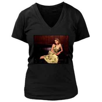 Sarah Chalke Women's Deep V-Neck TShirt