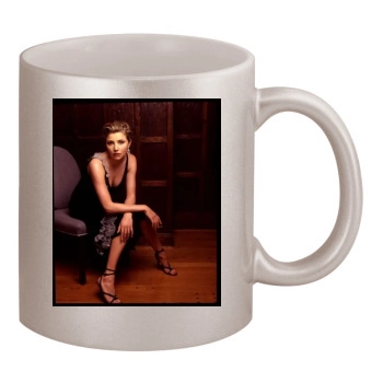 Sarah Chalke 11oz Metallic Silver Mug