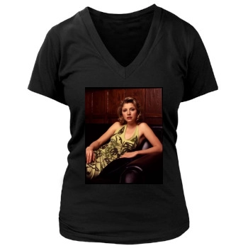 Sarah Chalke Women's Deep V-Neck TShirt