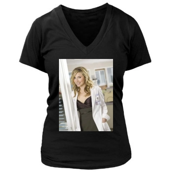 Sarah Chalke Women's Deep V-Neck TShirt