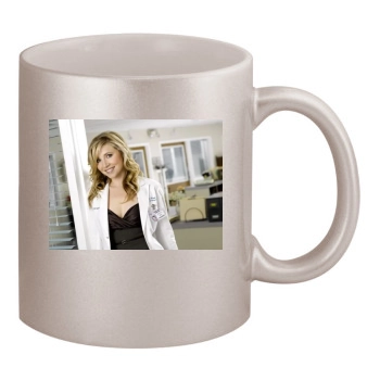 Sarah Chalke 11oz Metallic Silver Mug