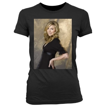 Sarah Chalke Women's Junior Cut Crewneck T-Shirt