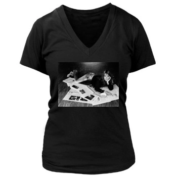 Sarah Connor Women's Deep V-Neck TShirt