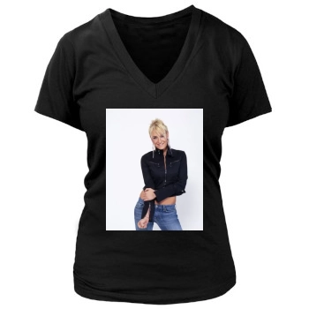 Sarah Connor Women's Deep V-Neck TShirt