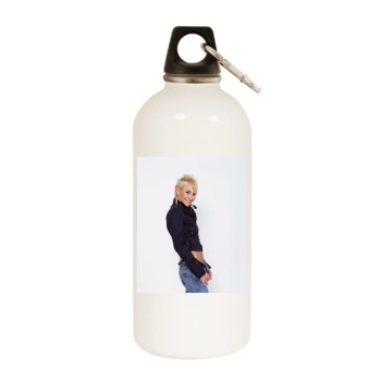 Sarah Connor White Water Bottle With Carabiner