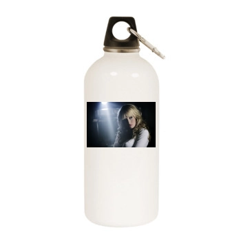 Sarah Connor White Water Bottle With Carabiner