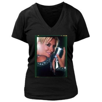 Sarah Connor Women's Deep V-Neck TShirt