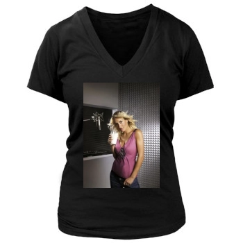 Sarah Connor Women's Deep V-Neck TShirt