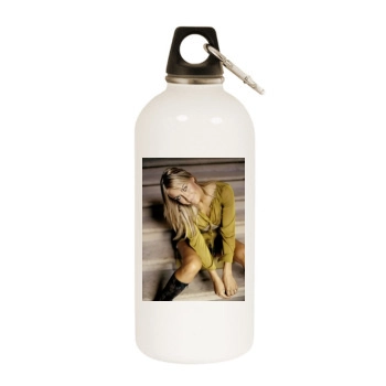 Sarah Connor White Water Bottle With Carabiner