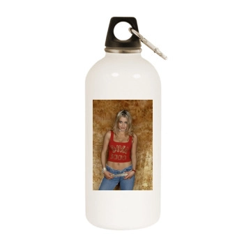 Sarah Connor White Water Bottle With Carabiner