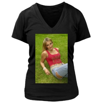 Sarah Connor Women's Deep V-Neck TShirt