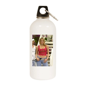 Sarah Connor White Water Bottle With Carabiner