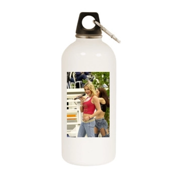 Sarah Connor White Water Bottle With Carabiner