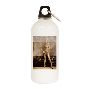 Sarah Connor White Water Bottle With Carabiner