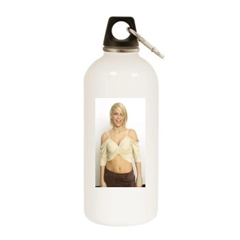 Sarah Harding White Water Bottle With Carabiner