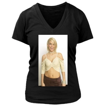 Sarah Harding Women's Deep V-Neck TShirt