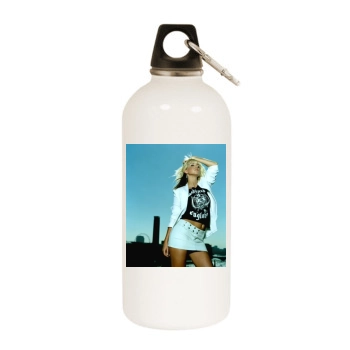 Sarah Harding White Water Bottle With Carabiner