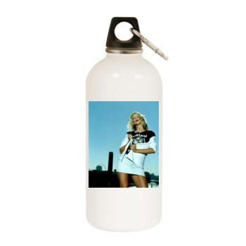 Sarah Harding White Water Bottle With Carabiner