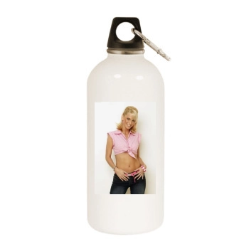 Sarah Harding White Water Bottle With Carabiner