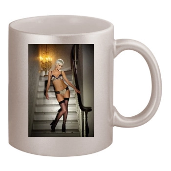 Sarah Harding 11oz Metallic Silver Mug