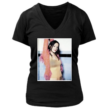 Sarah McLachlan Women's Deep V-Neck TShirt