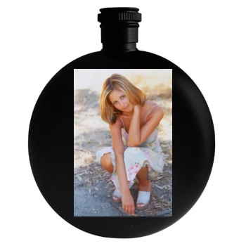 Sarah Michelle Gellar Round Flask