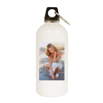 Sarah Michelle Gellar White Water Bottle With Carabiner