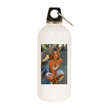 Sarah Michelle Gellar White Water Bottle With Carabiner