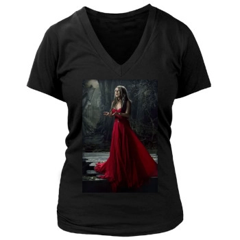 Sarah Brightman Women's Deep V-Neck TShirt