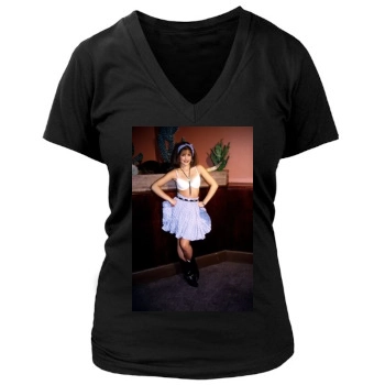 Sarah Michelle Gellar Women's Deep V-Neck TShirt