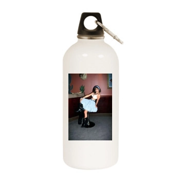 Sarah Michelle Gellar White Water Bottle With Carabiner