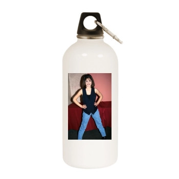 Sarah Michelle Gellar White Water Bottle With Carabiner