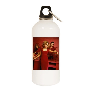 Sarah Michelle Gellar White Water Bottle With Carabiner