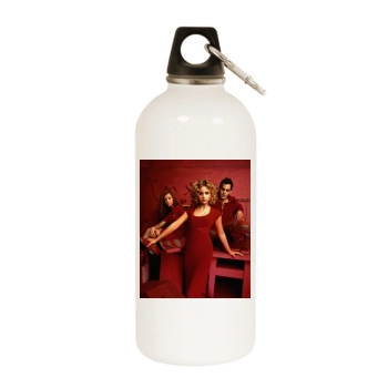 Sarah Michelle Gellar White Water Bottle With Carabiner