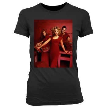 Sarah Michelle Gellar Women's Junior Cut Crewneck T-Shirt