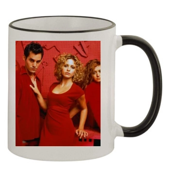 Sarah Michelle Gellar 11oz Colored Rim & Handle Mug