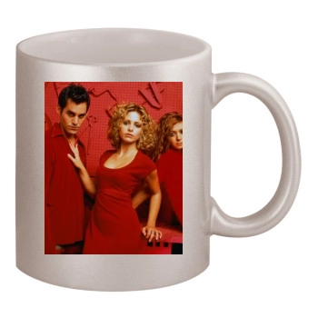 Sarah Michelle Gellar 11oz Metallic Silver Mug