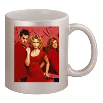 Sarah Michelle Gellar 11oz Metallic Silver Mug