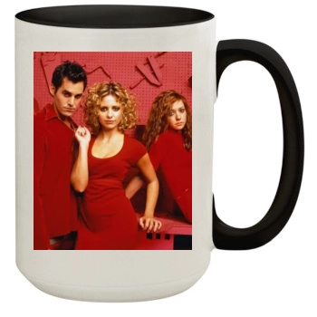 Sarah Michelle Gellar 15oz Colored Inner & Handle Mug