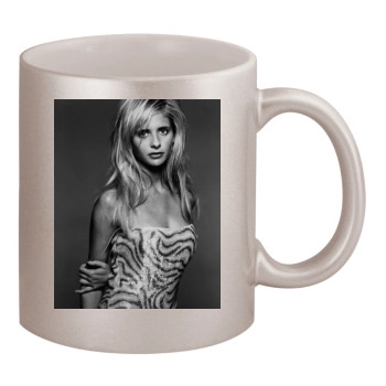 Sarah Michelle Gellar 11oz Metallic Silver Mug