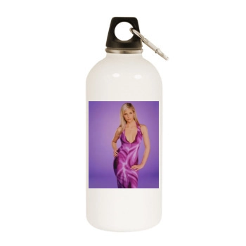 Sarah Michelle Gellar White Water Bottle With Carabiner