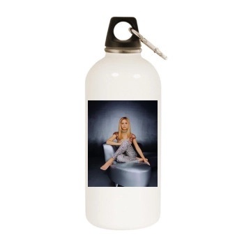 Sarah Michelle Gellar White Water Bottle With Carabiner