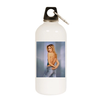 Sarah Michelle Gellar White Water Bottle With Carabiner