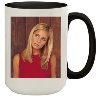 Sarah Michelle Gellar 15oz Colored Inner & Handle Mug