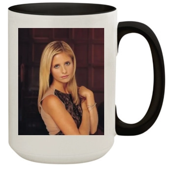 Sarah Michelle Gellar 15oz Colored Inner & Handle Mug