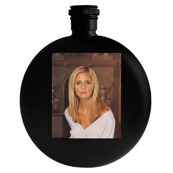 Sarah Michelle Gellar Round Flask