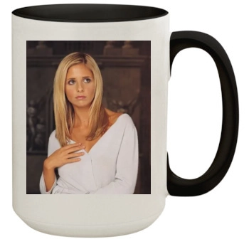 Sarah Michelle Gellar 15oz Colored Inner & Handle Mug